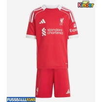 Liverpool Cody Gakpo #18 Heimtrikotsatz Kinder 2025-26 Kurzarm (+ Kurze Hosen)